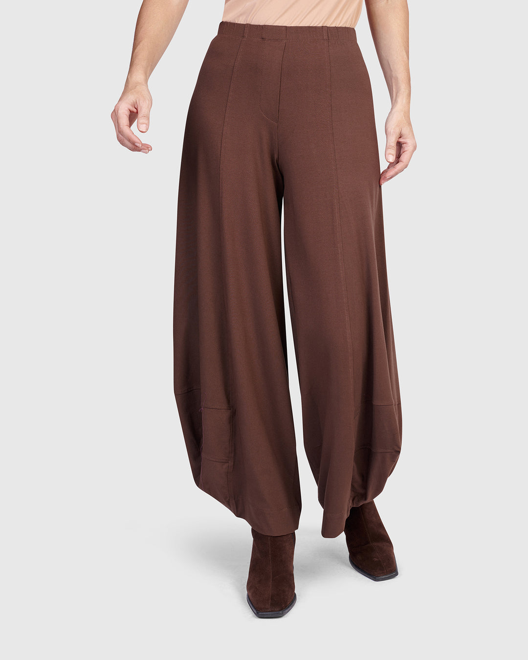 Essential Punto Pants, Umber