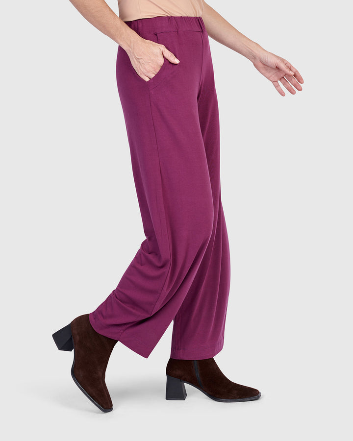 Essential Flow Pants, Sangria