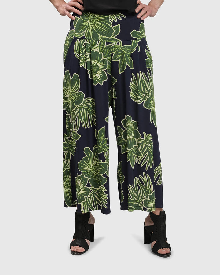 FRESH GREENS PALAZZO PANTS, ROYAL