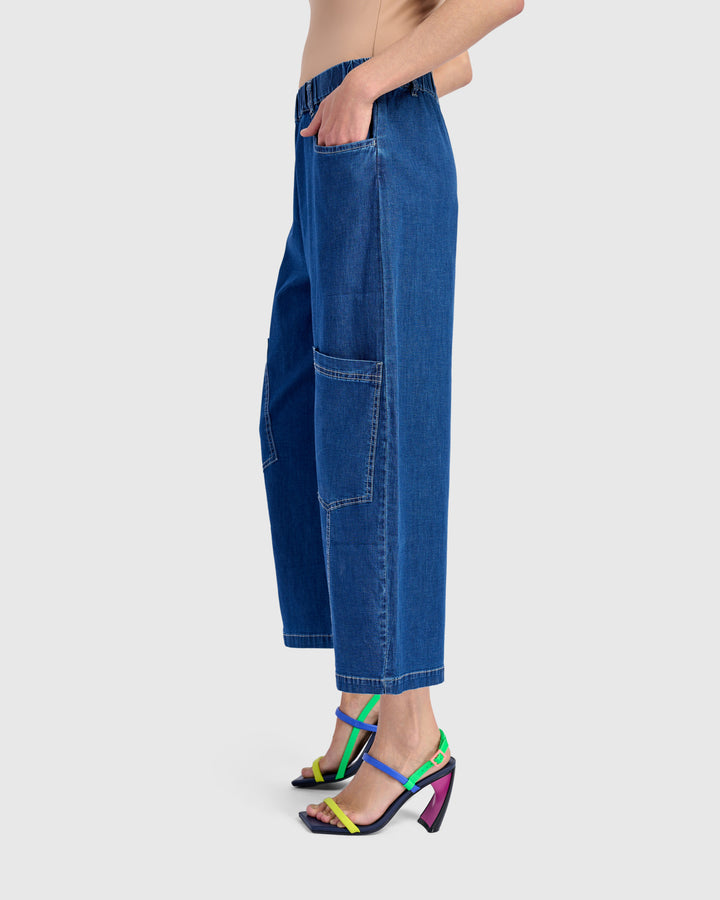 Palma Capri Pants, Denim