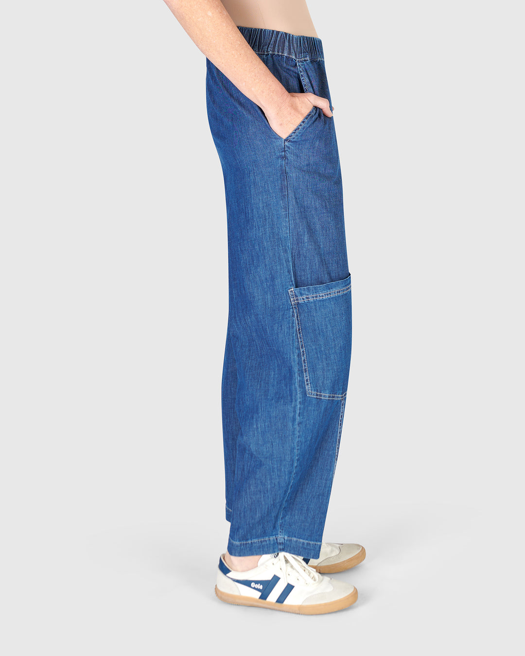 Papaya Relaxed Pants, Denim