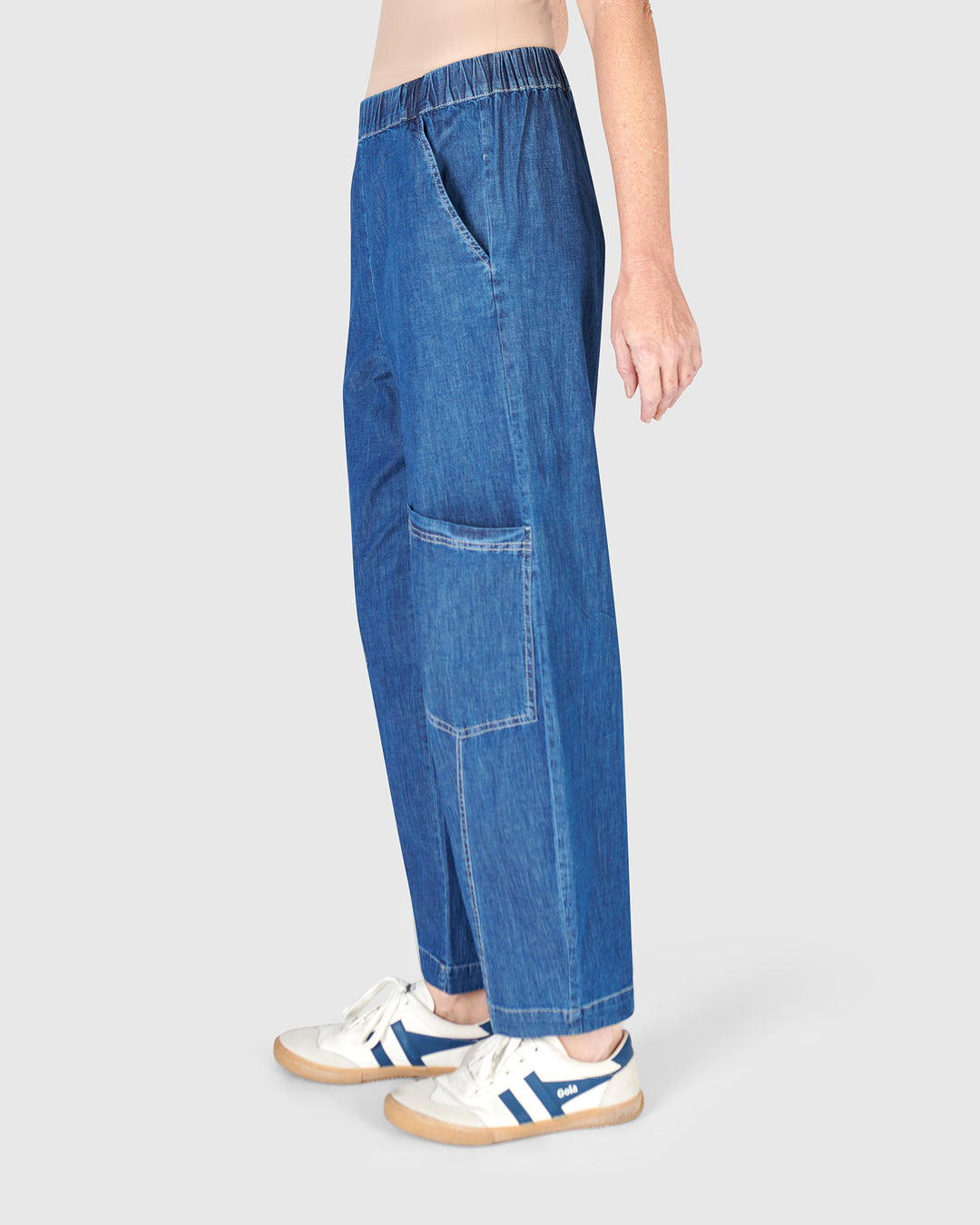 Papaya Relaxed Pants, Denim