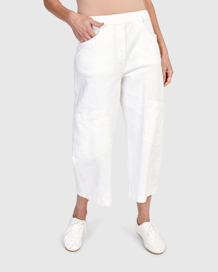 Palma Capri Pants, White