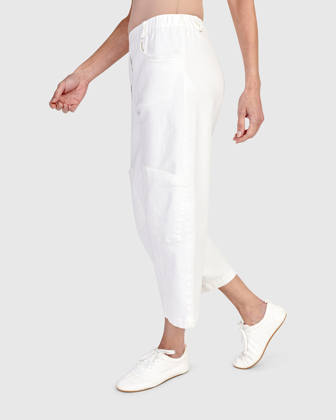 Palma Capri Pants, White