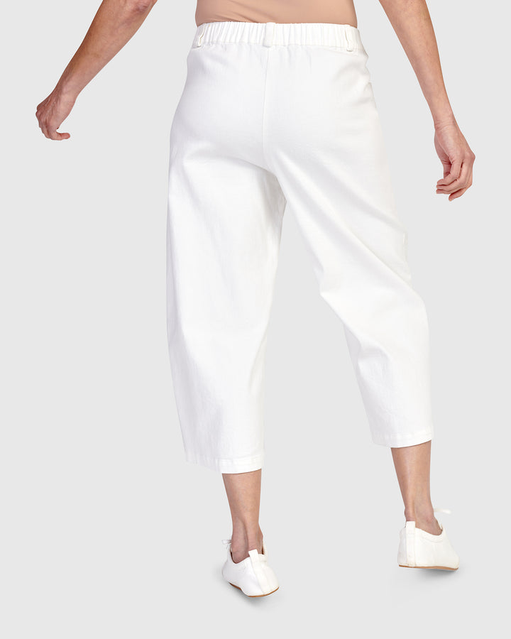 Palma Capri Pants, White