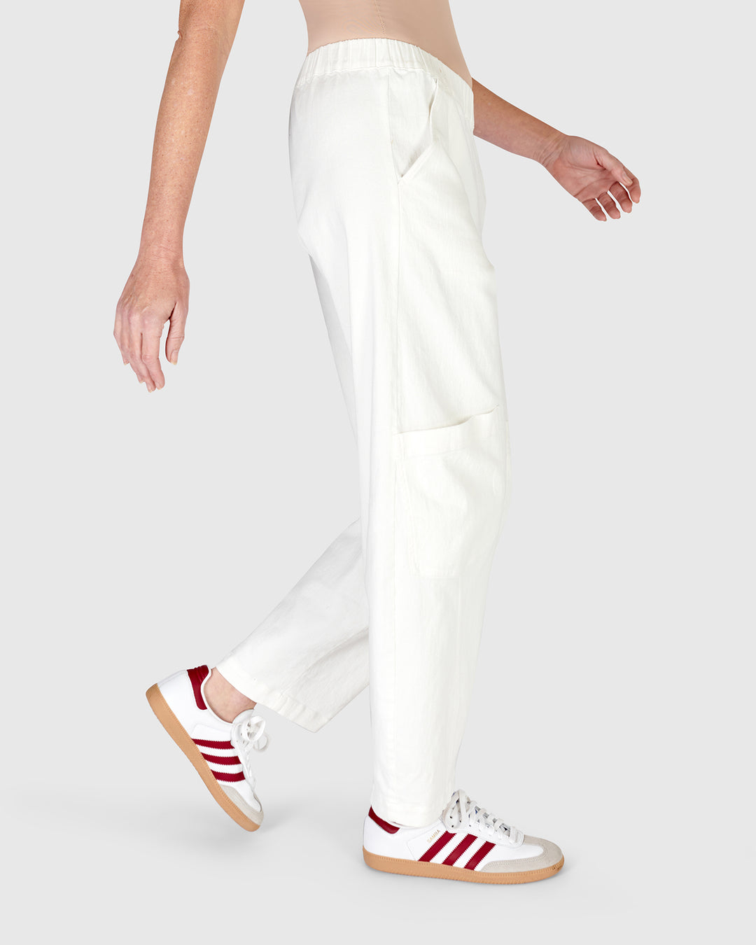 Papaya Relaxed Pants, White