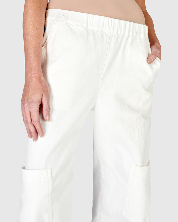 Papaya Relaxed Pants, White