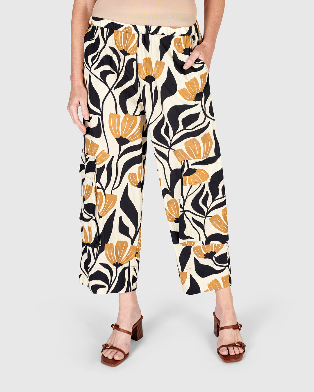 Cypress Relaxed Pants, Tulips