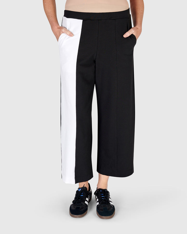 Olivia Lounge Pants, Black/White