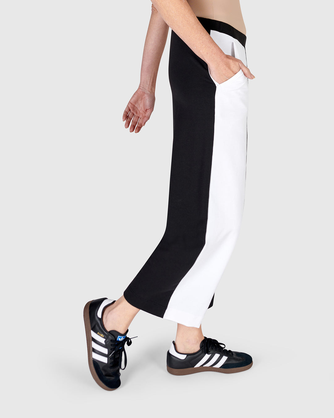 Olivia Lounge Pants, Black/White