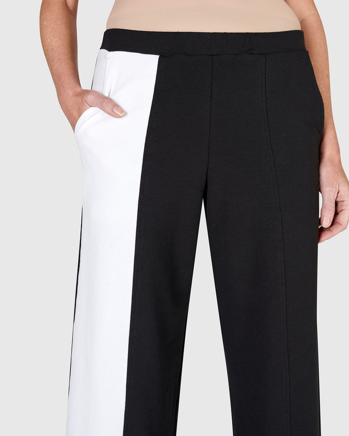 Olivia Lounge Pants, Black/White