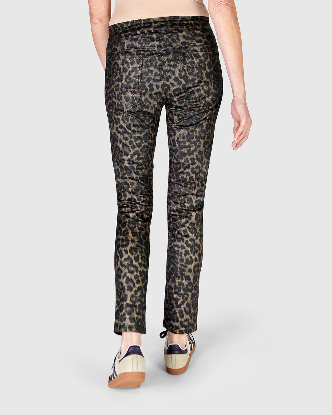 Animal Iconic Stretch Jeans, Brown Leopard