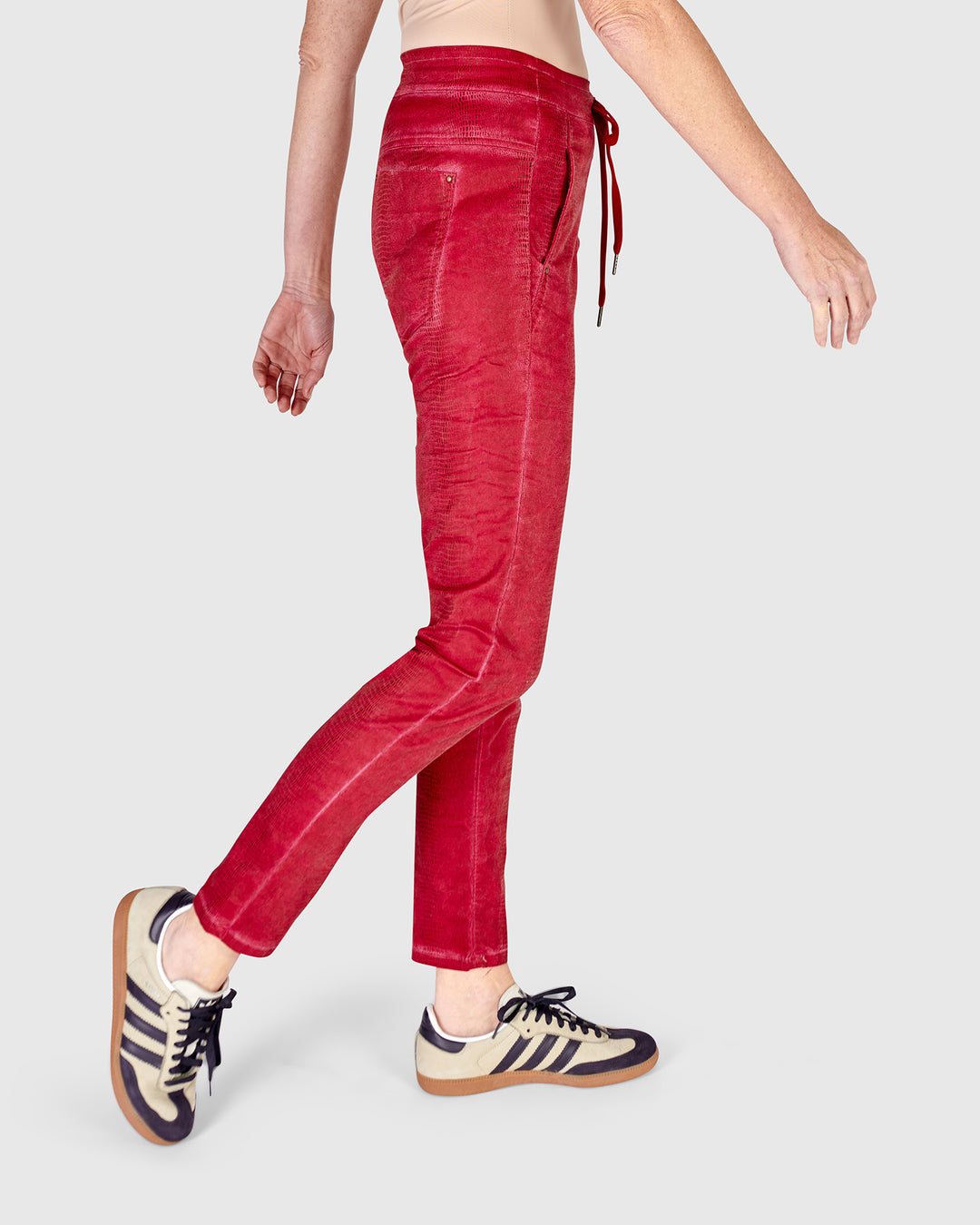 Serpent Iconic Stretch Jeans, Red