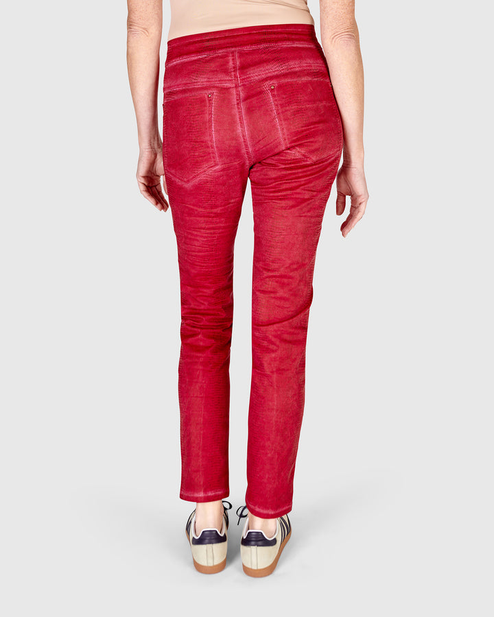 Serpent Iconic Stretch Jeans, Red