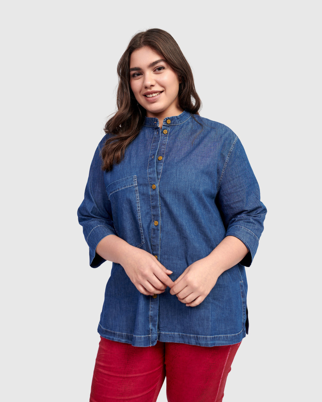 Atelier Button Down Shirt, Denim