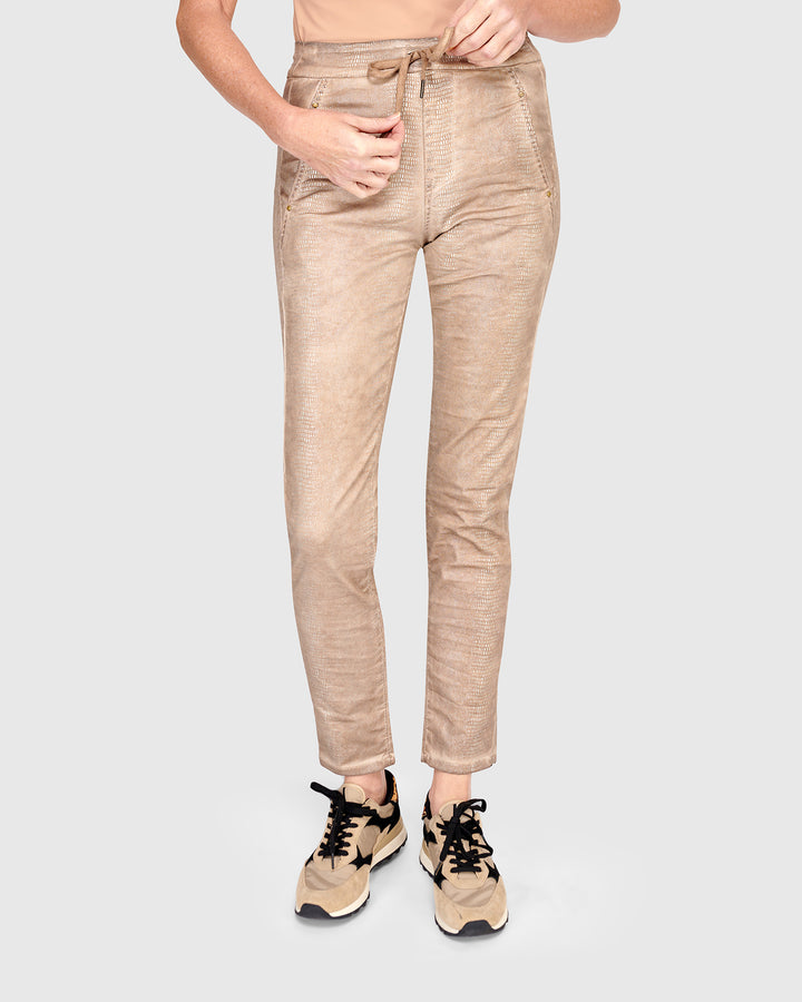 Serpent Iconic Stretch Jeans, Cream