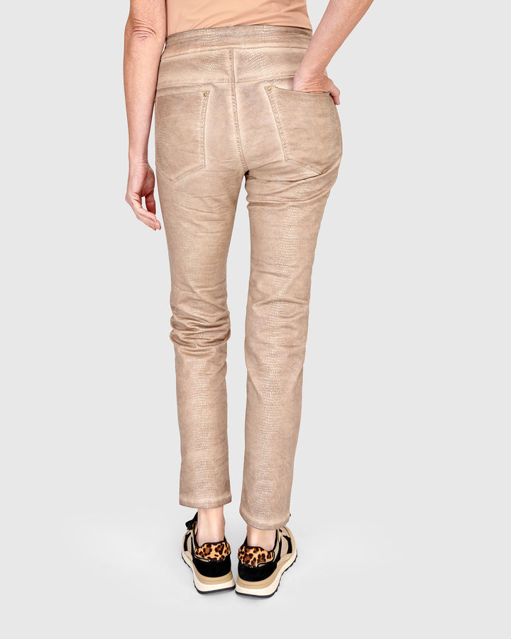 Serpent Iconic Stretch Jeans, Cream