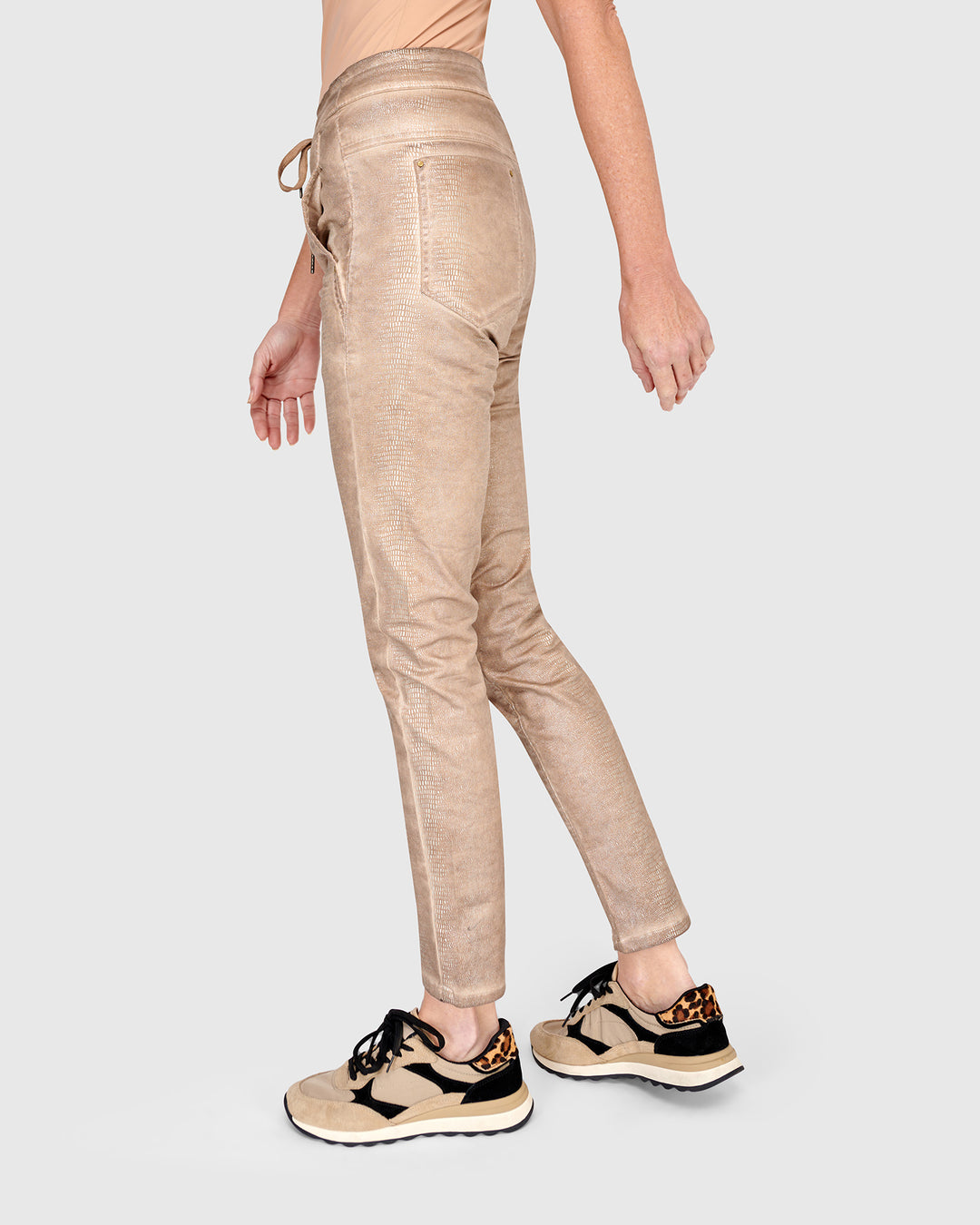 Serpent Iconic Stretch Jeans, Cream