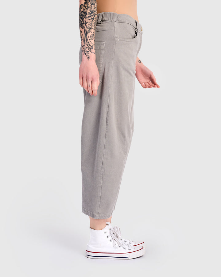 Go-To Barrel Pants, Grey