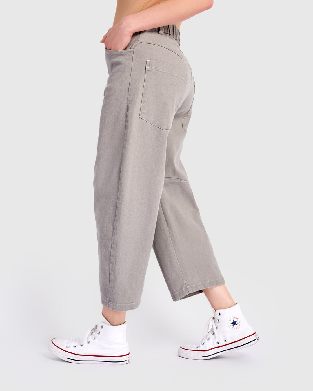 Go-To Barrel Pants, Grey