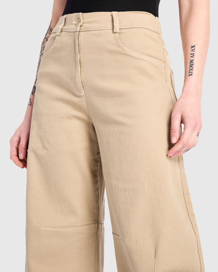 Go-To Barrel Pants, Sand