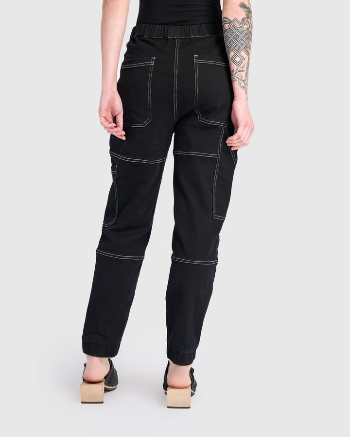 Cargo Jogger Pants, Black