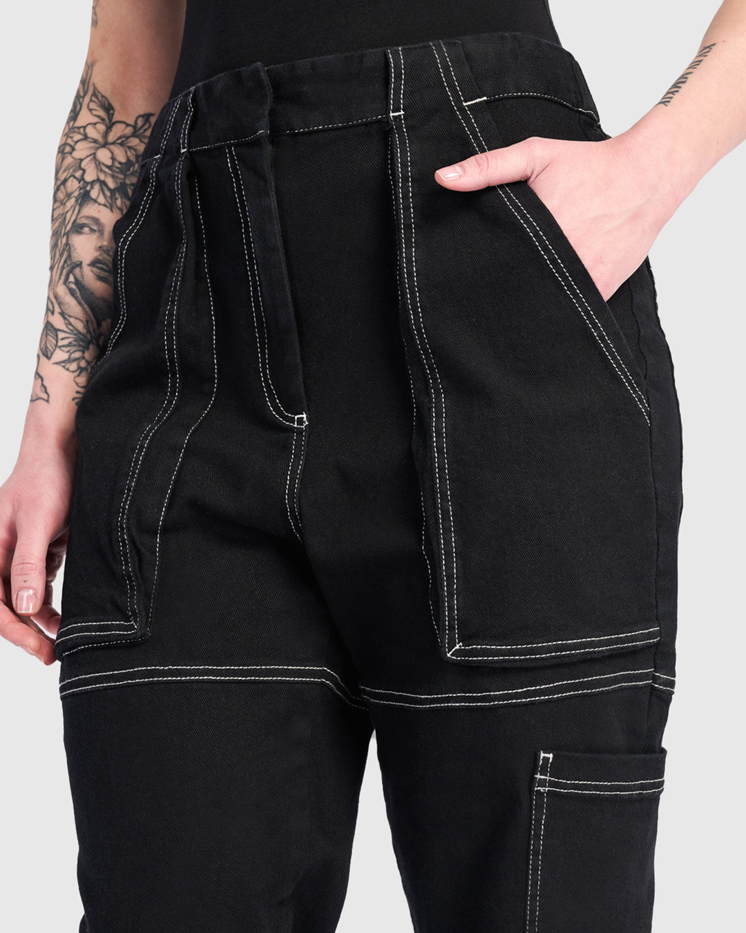 Cargo Jogger Pants, Black