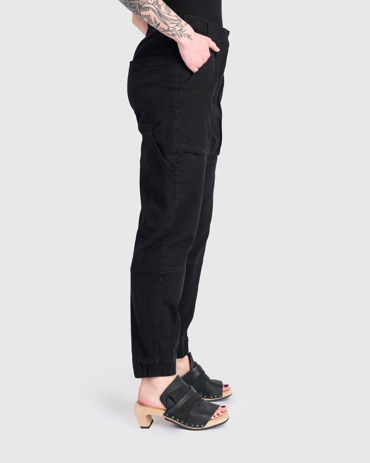 Cargo Jogger Pants, Black
