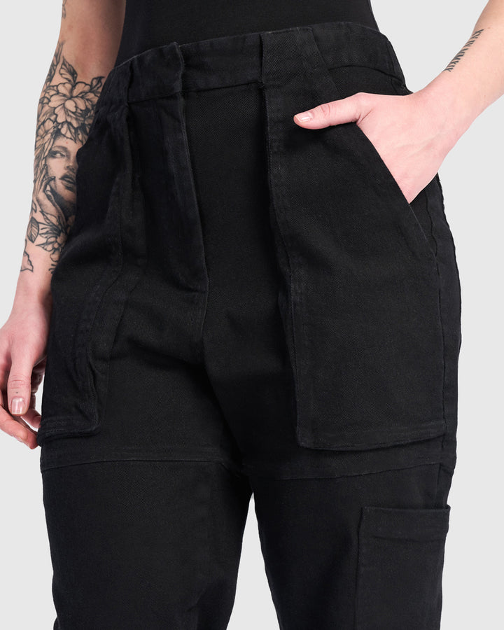 Cargo Jogger Pants, Black