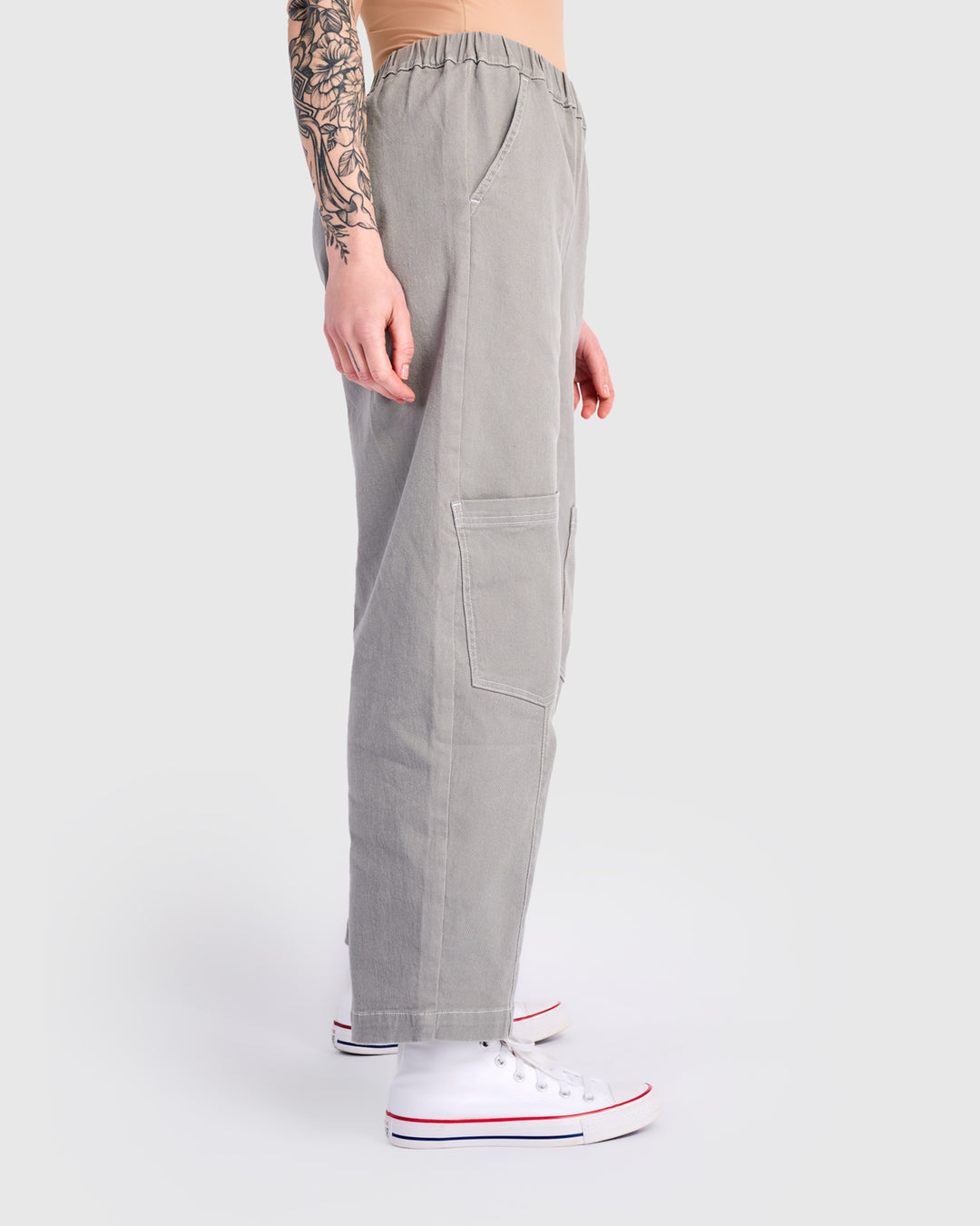 Papaya Relaxed Pants, Grey