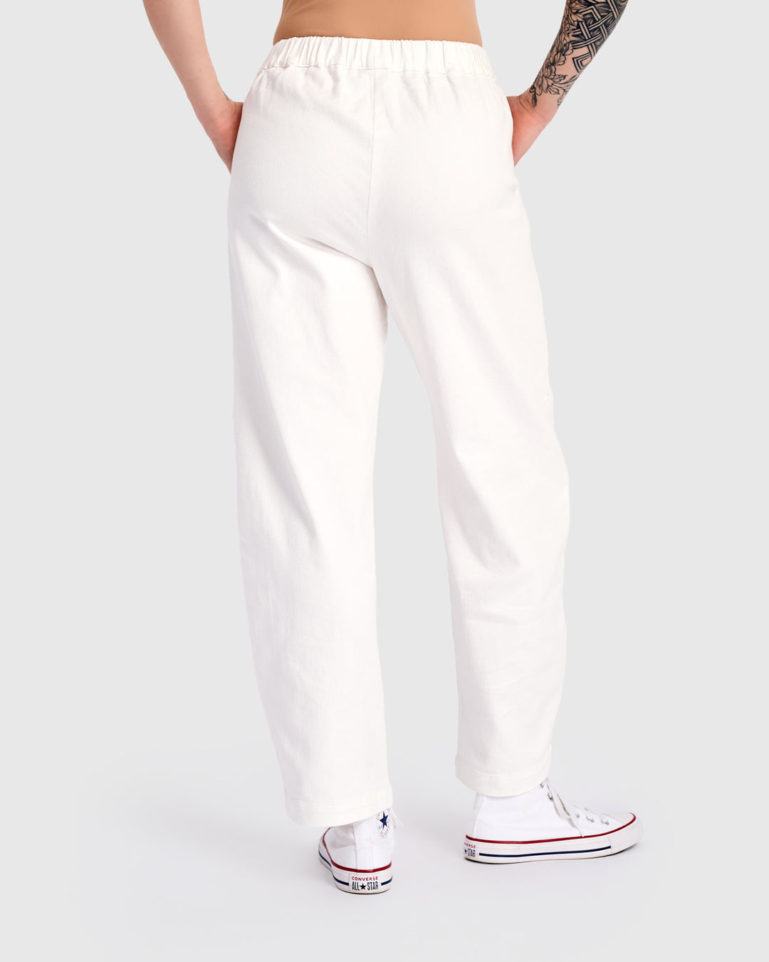 Papaya Relaxed Pants, White