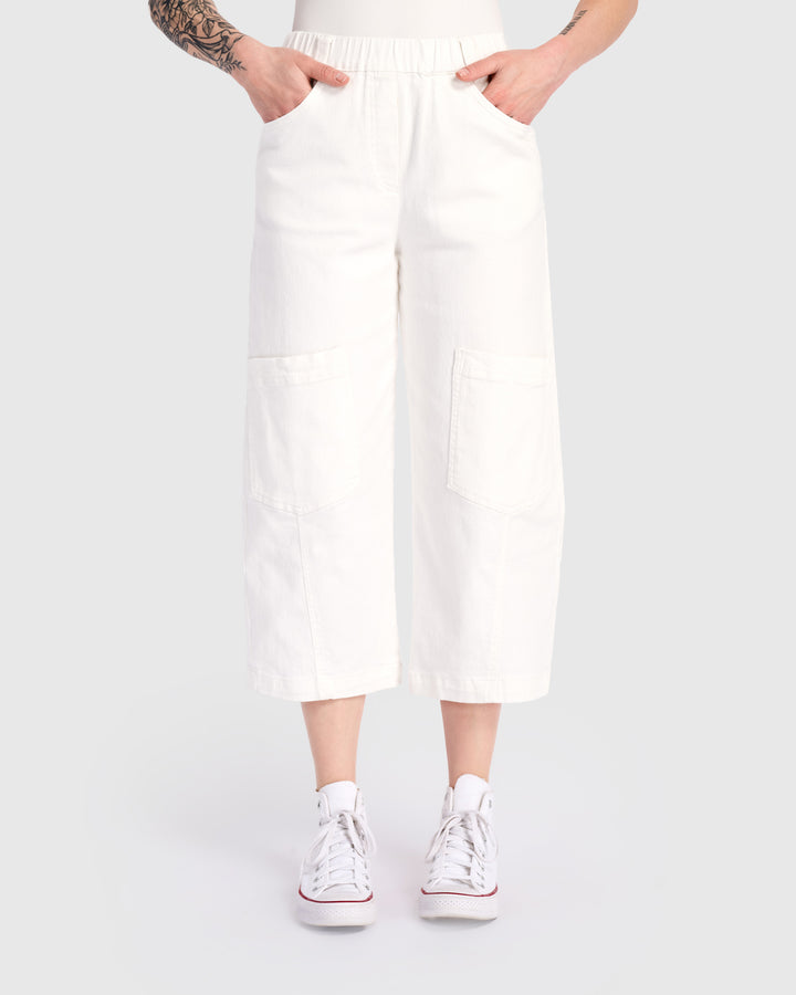 Palma Capri Pants, White