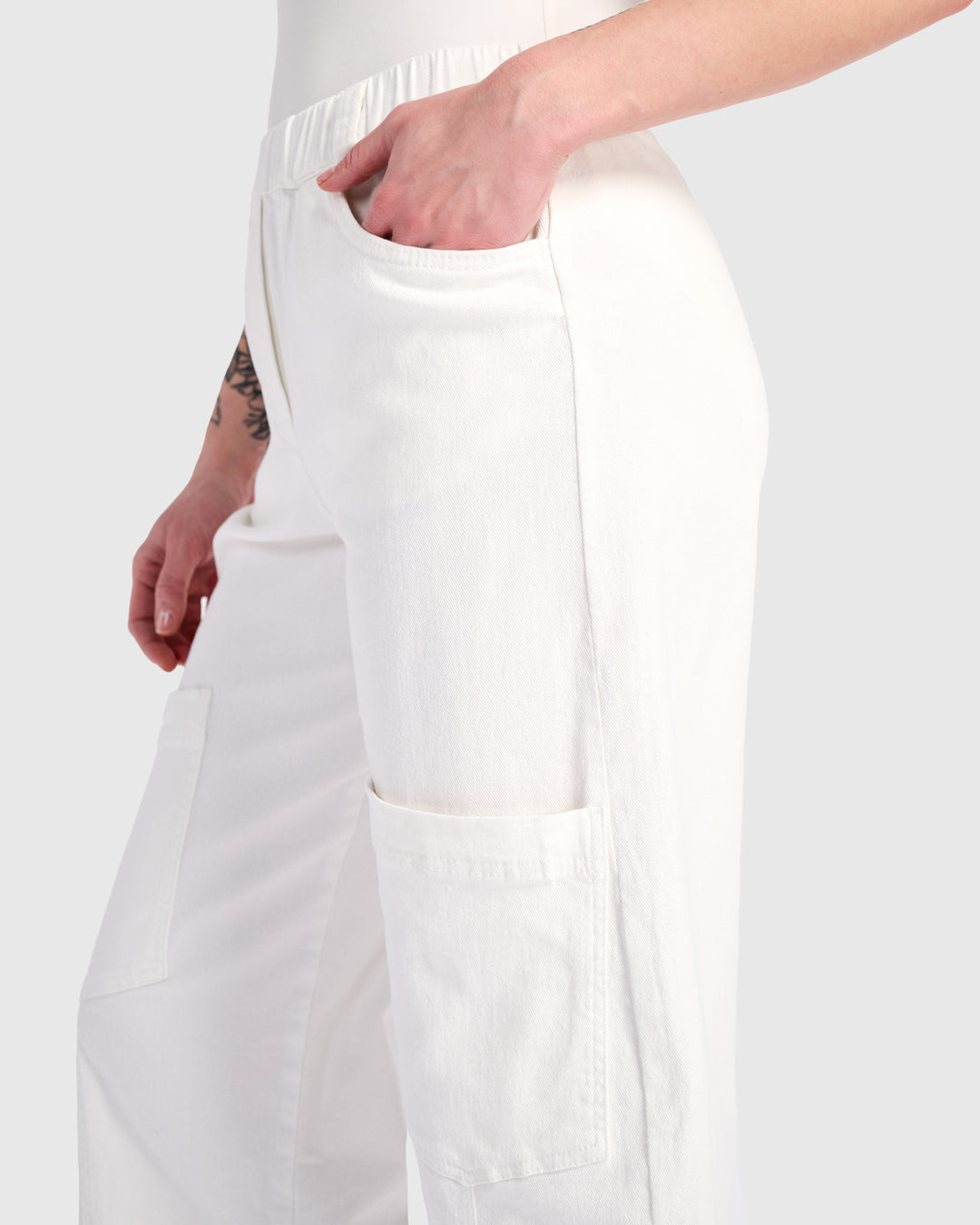 Palma Capri Pants, White