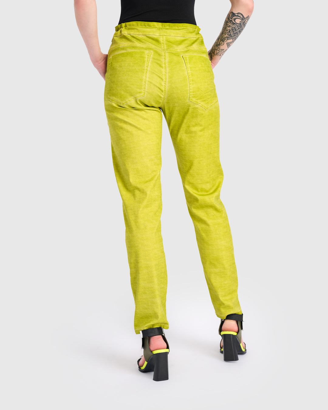 Washed Iconic Stretch Jeans, Electric