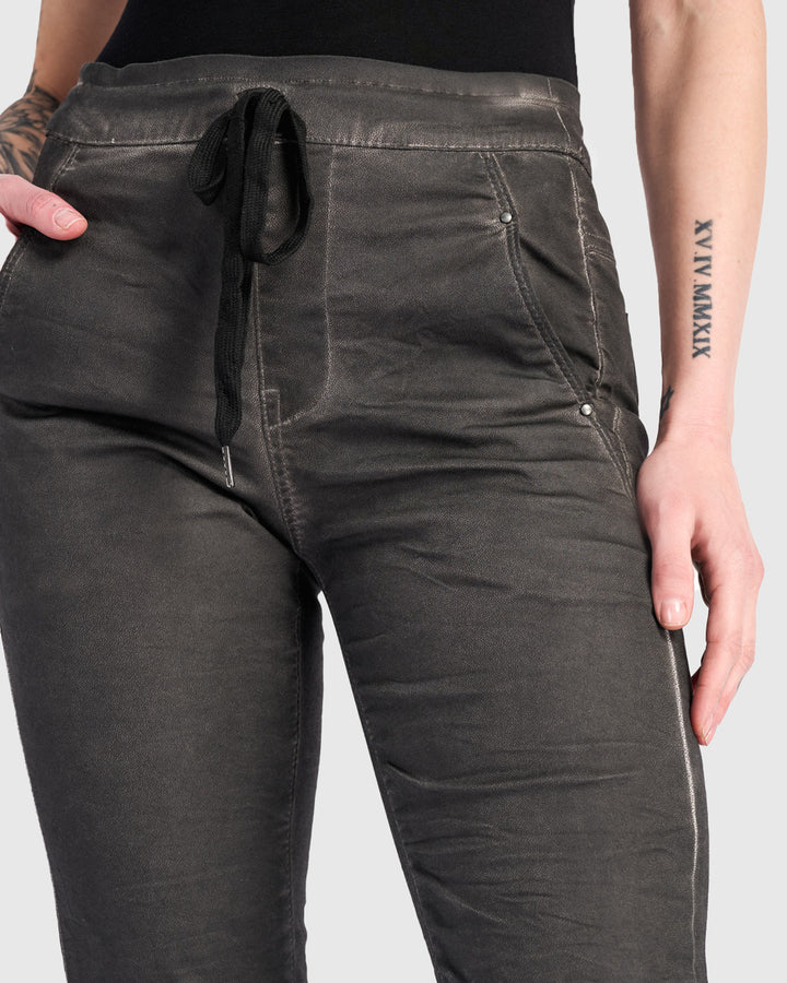 Washed Iconic Stretch Jeans, Steel