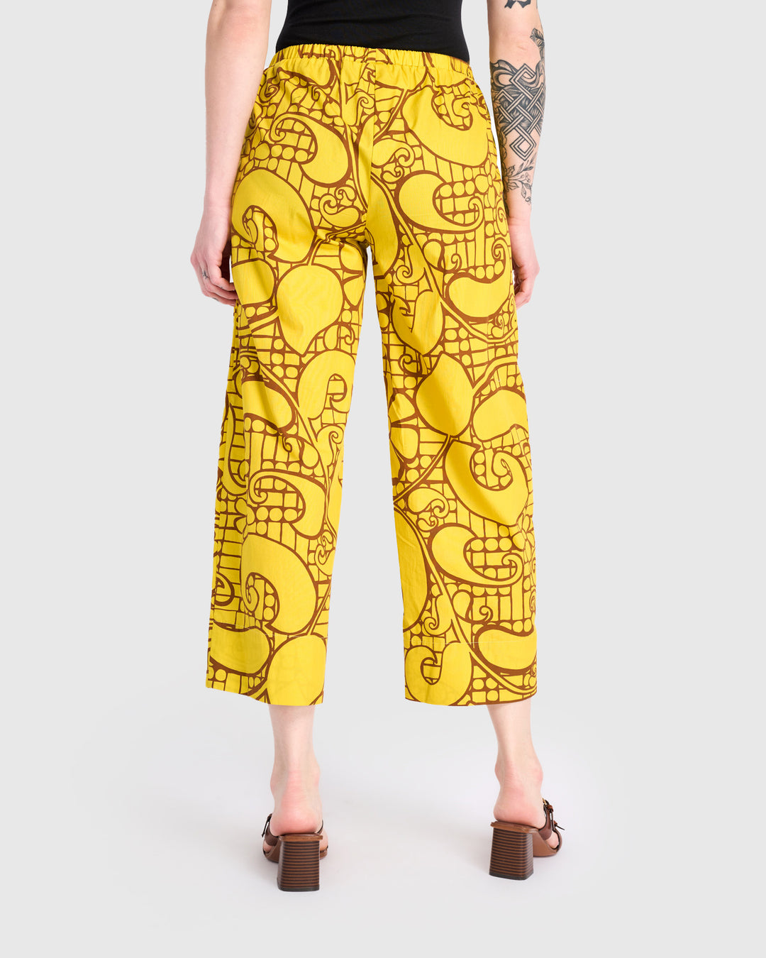 Sunlace Cotton Pants, Yellow