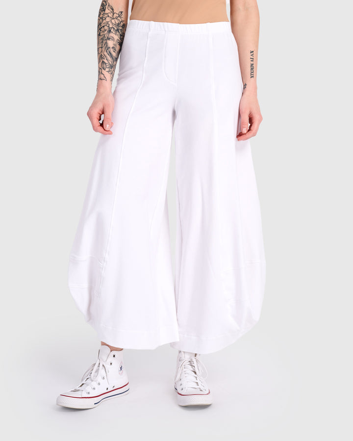 Essential Terry Punto Pants, White