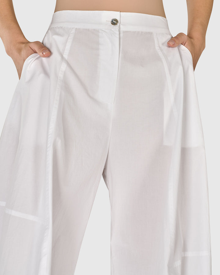 Urban Borough Lantern Pants, White