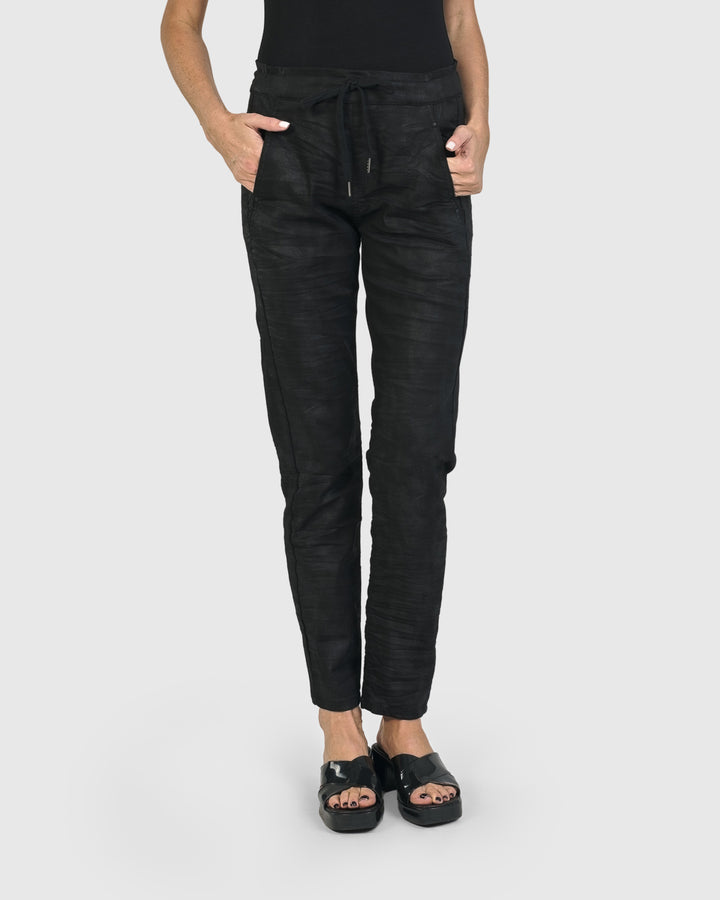 Iconic Stretch Jeans, Black Washed