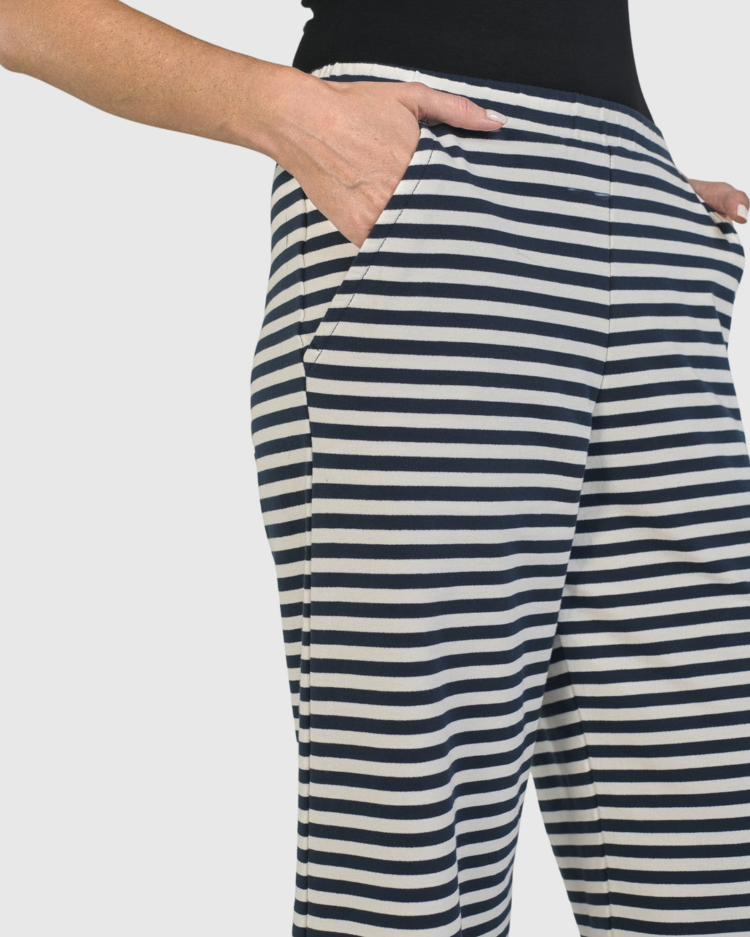 Urban Lagoa Striped Pants, Navy