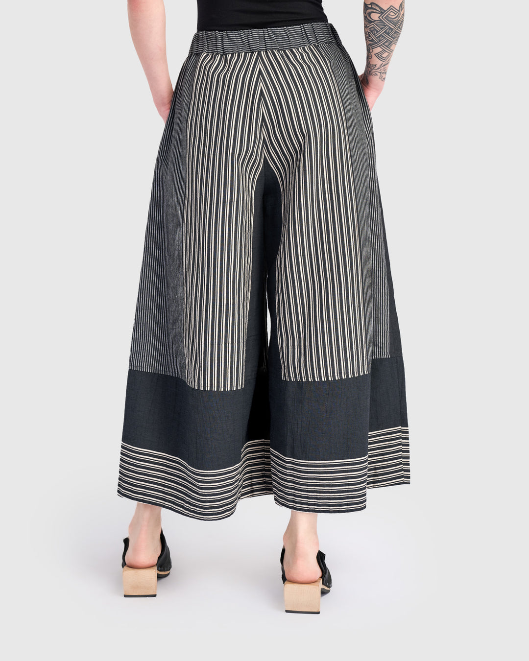 Urban Marisol Wide Leg Pant, Slate Stripes
