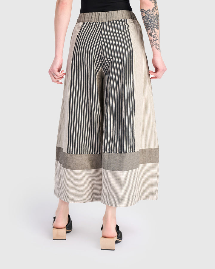 Urban Marisol Wide Leg Pant, Sand Stripes