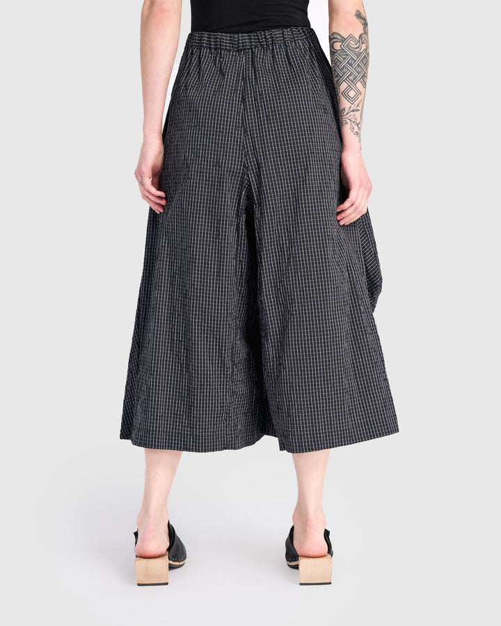 Urban Taffeta Harem Pockets Pants, Grid