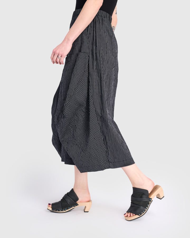 Urban Taffeta Harem Pockets Pants, Grid
