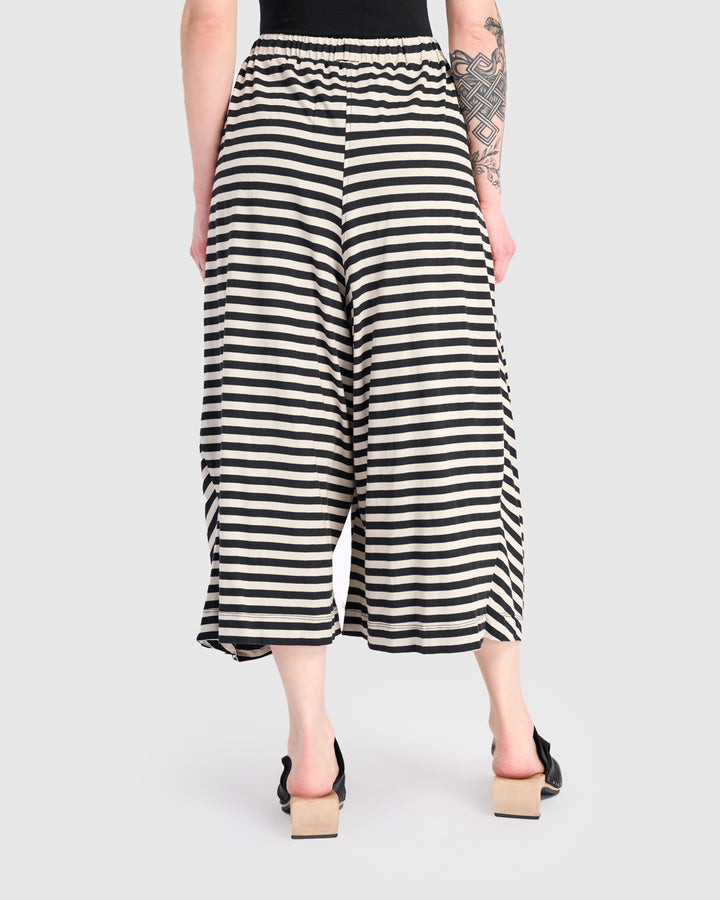 Urban Jersey Harem Pockets Pants, Stripes