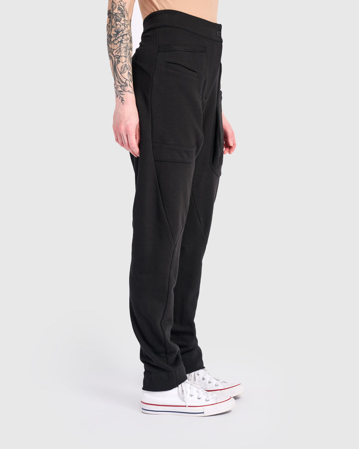 Urban Tailored Terry Lounge Pants, Black
