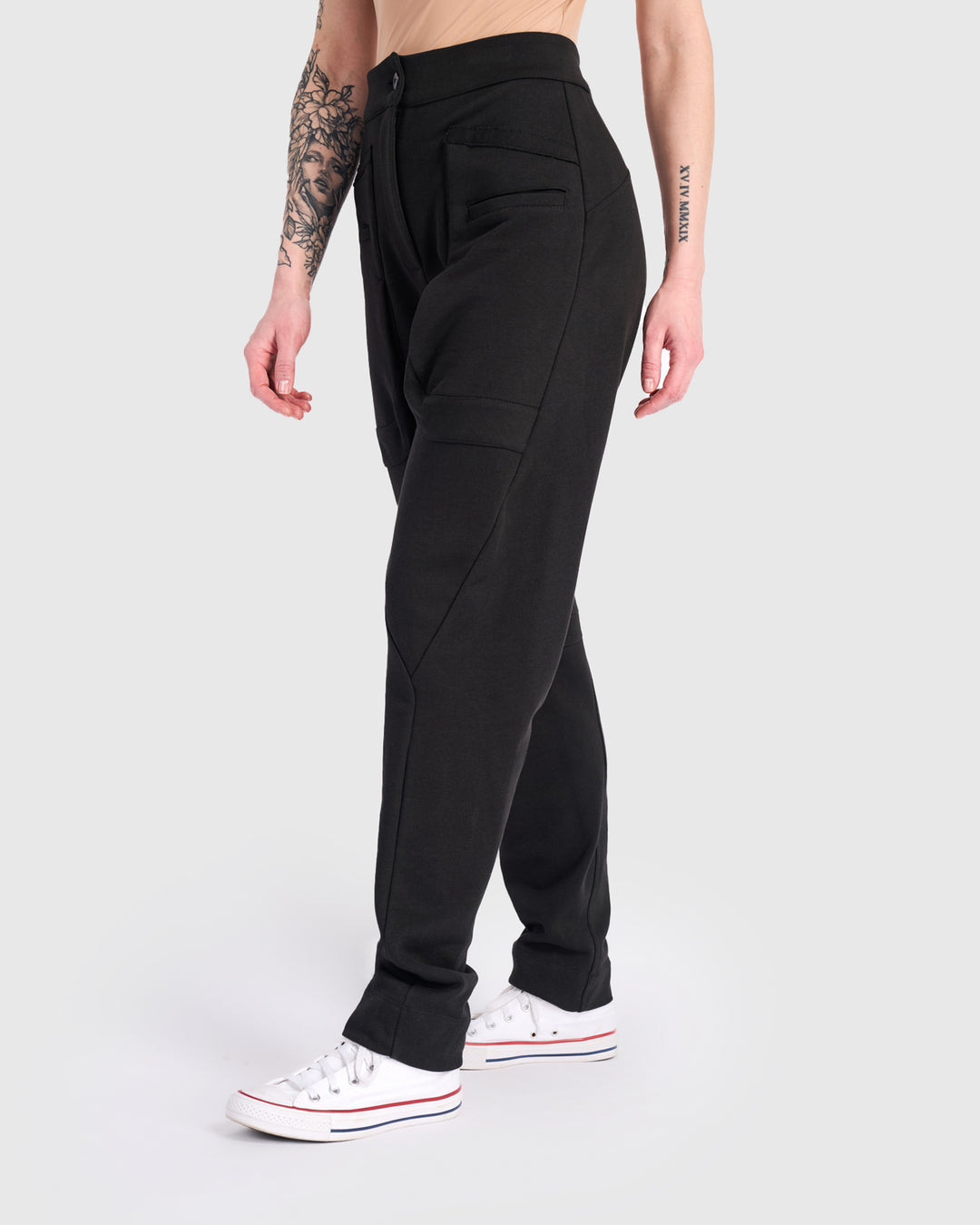 Urban Tailored Terry Lounge Pants, Black