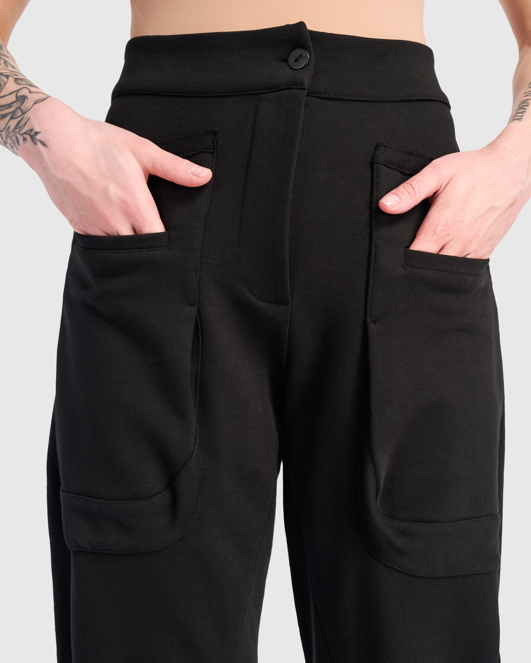 Urban Tailored Terry Lounge Pants, Black