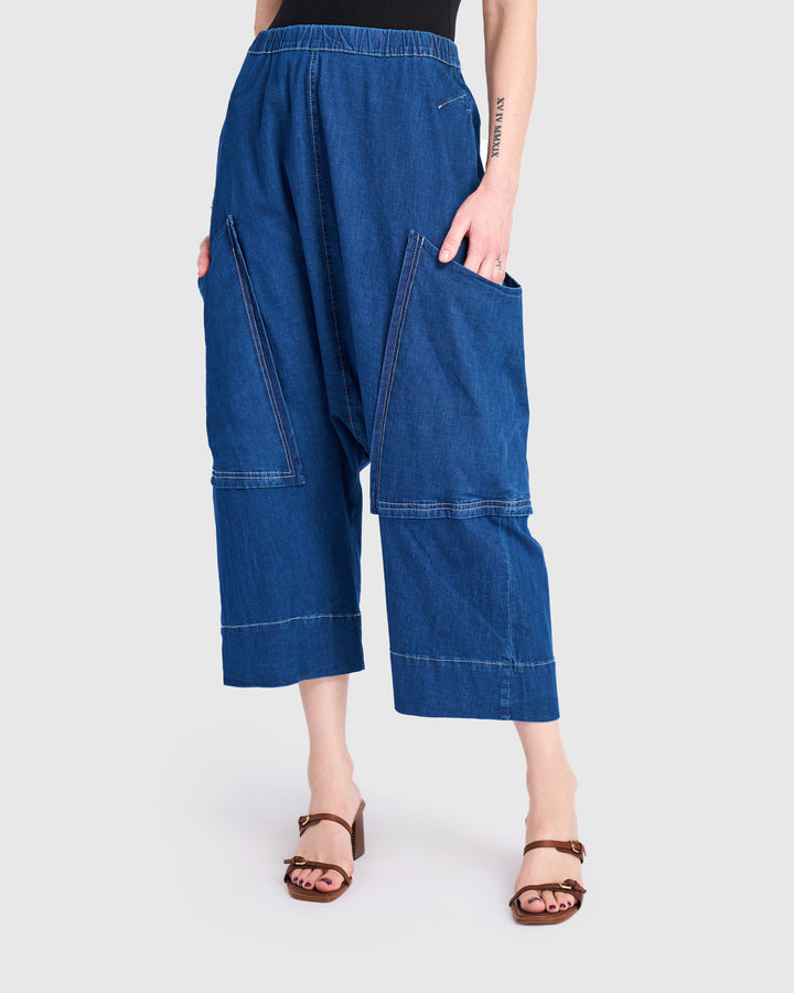 Ace Harem Pants, Denim