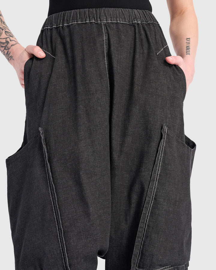 Ace Harem Pants, Jet Denim